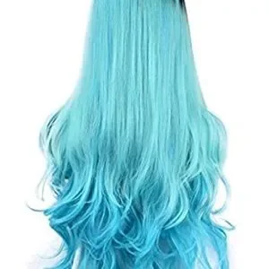 Accessories | Phoenix 28 Curly Lt Blue Ombr Cosplay Wig Nwt 